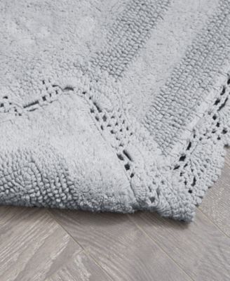 Crochet Reversible Cotton Bath Rug, 17" x 24"
