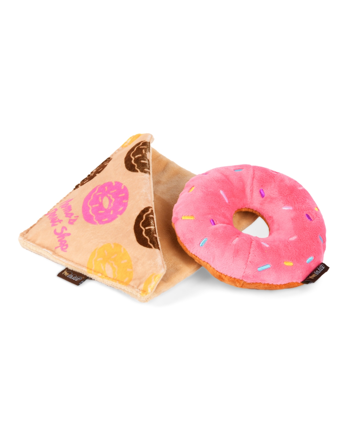 Doughboy Donut Plush Dog Toy - Pink