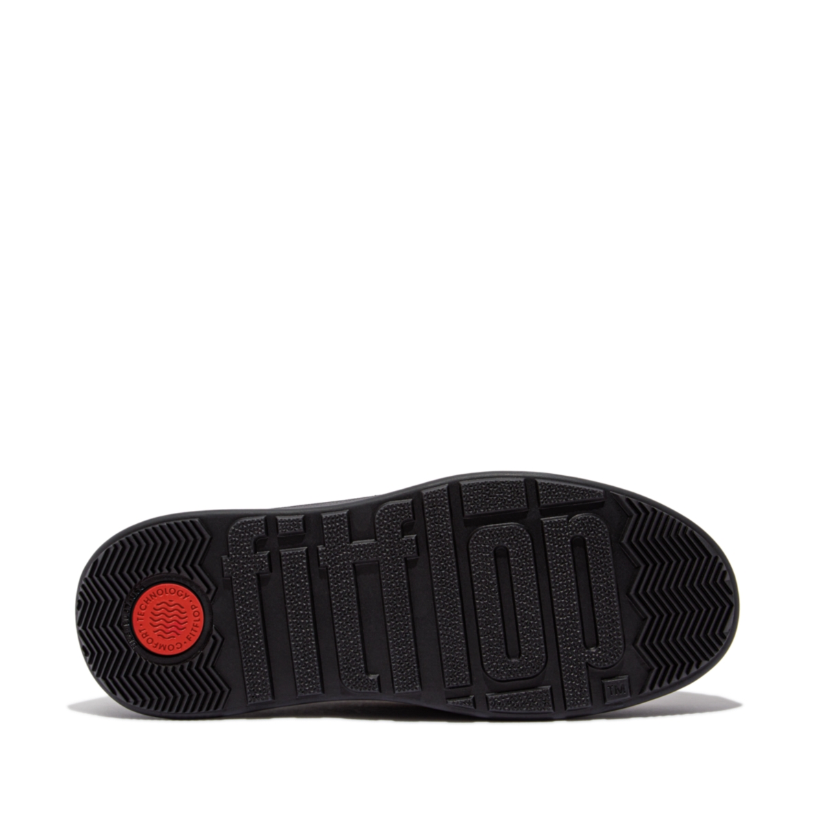 FitFlop Women's F-Mode Padded-Detail Leather Flatform Loafers - Black