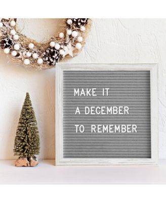 Bellamy 10" x 10" Wood Letter Board Set With Felt Facing