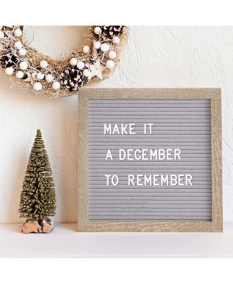 Bellamy 10" x 10" Wood Letter Board Set With Felt Facing