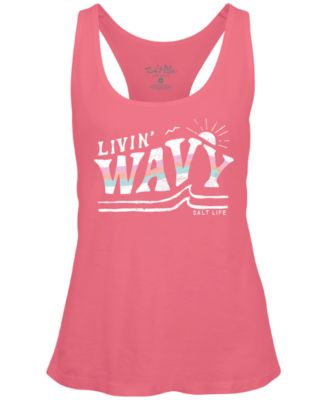 Salt Life - Women's In The Curl Cotton Racerback Tank Top