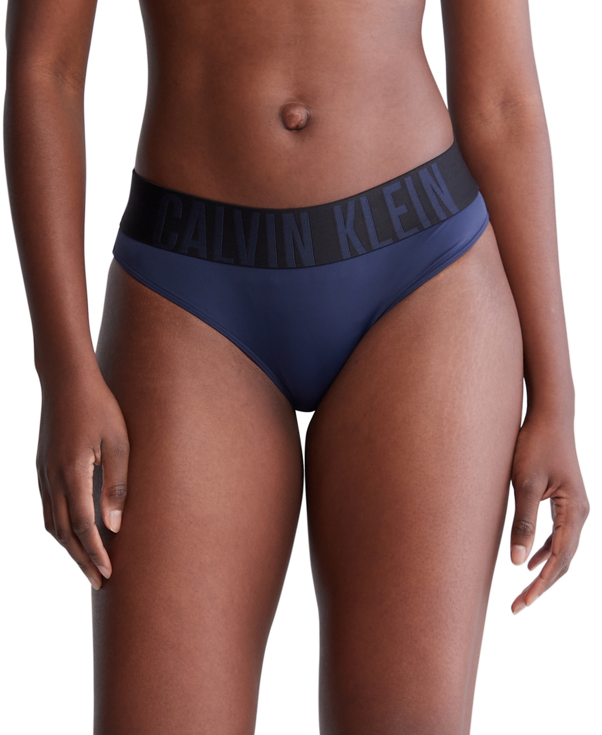 Calvin Klein Women's Intense Power Micro Bikini Underwear Qf7792 In Blue Shadow