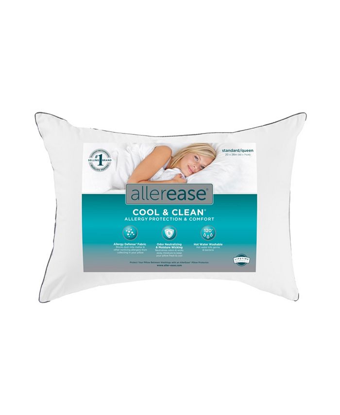 AllerEase Fresh and Cool Allergy Pillow Standard Queen Macy s