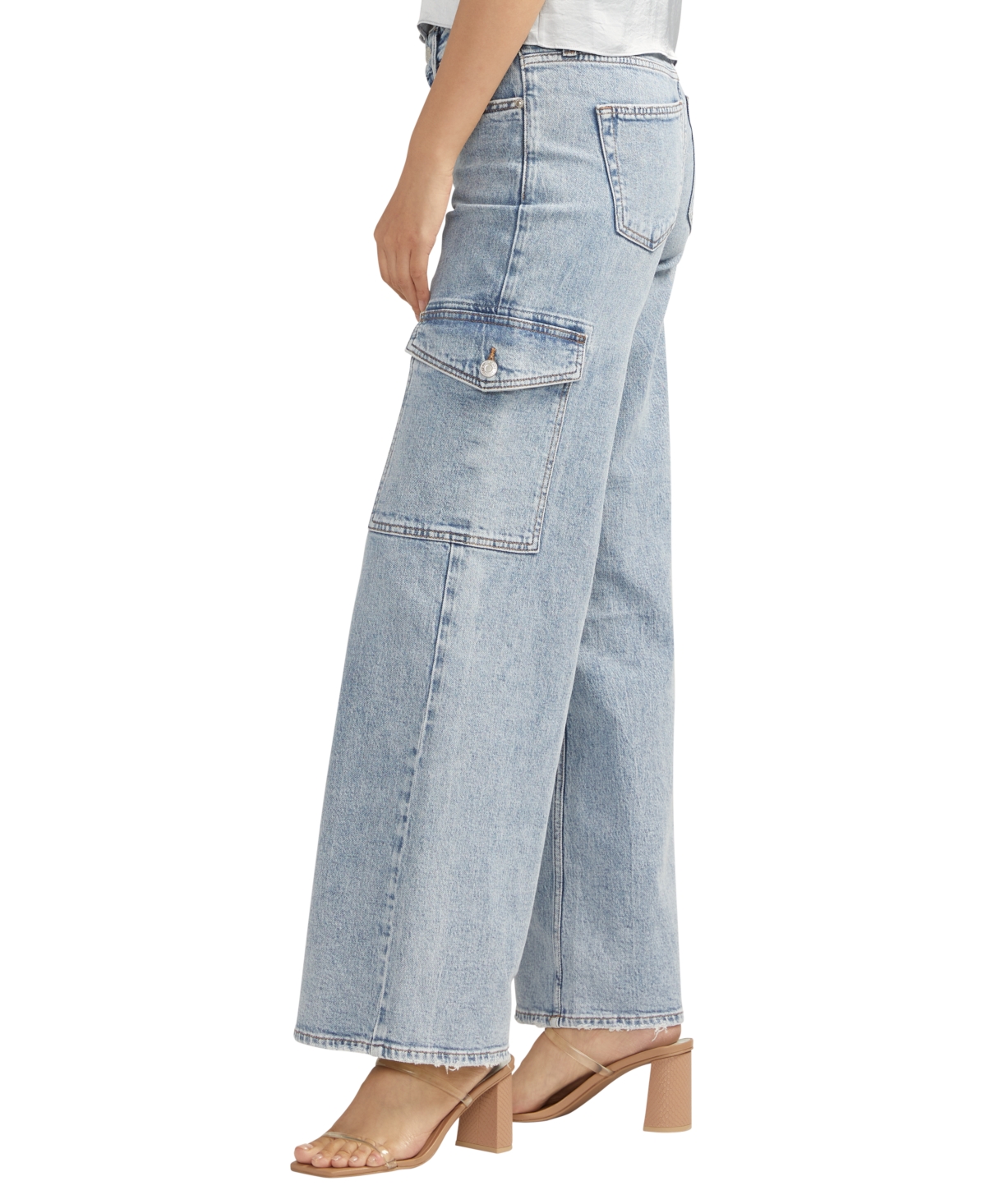 Shop Silver Jeans Co. Suki Mid Rise Wide Leg Jeans In Indigo