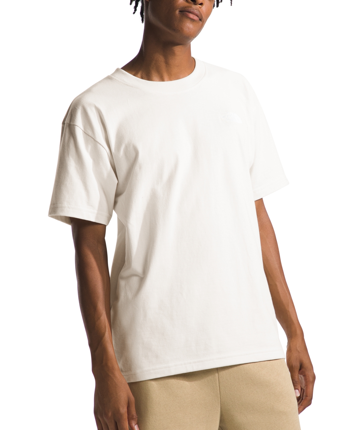 The North Face Men's Evolution Relaxed Logo T-shirt In White Dune