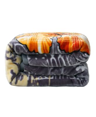 Nestl Printed Faux Mink Weighted Blanket, 9 lbs, Queen