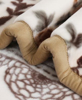 Nestl Printed Faux Mink Weighted Blanket, 9 lbs, Queen