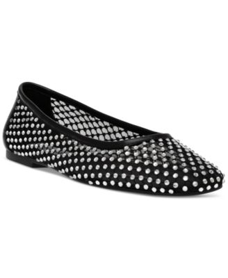 Steve Madden Women s Auden Embellished Mesh Ballet Flats Macy s