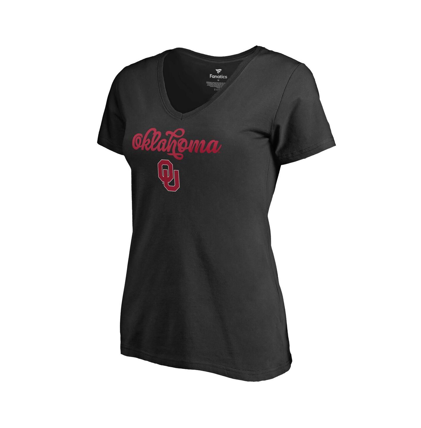 Женская футболка Fanatics Black Oklahoma Sooners Freehand — фото 1