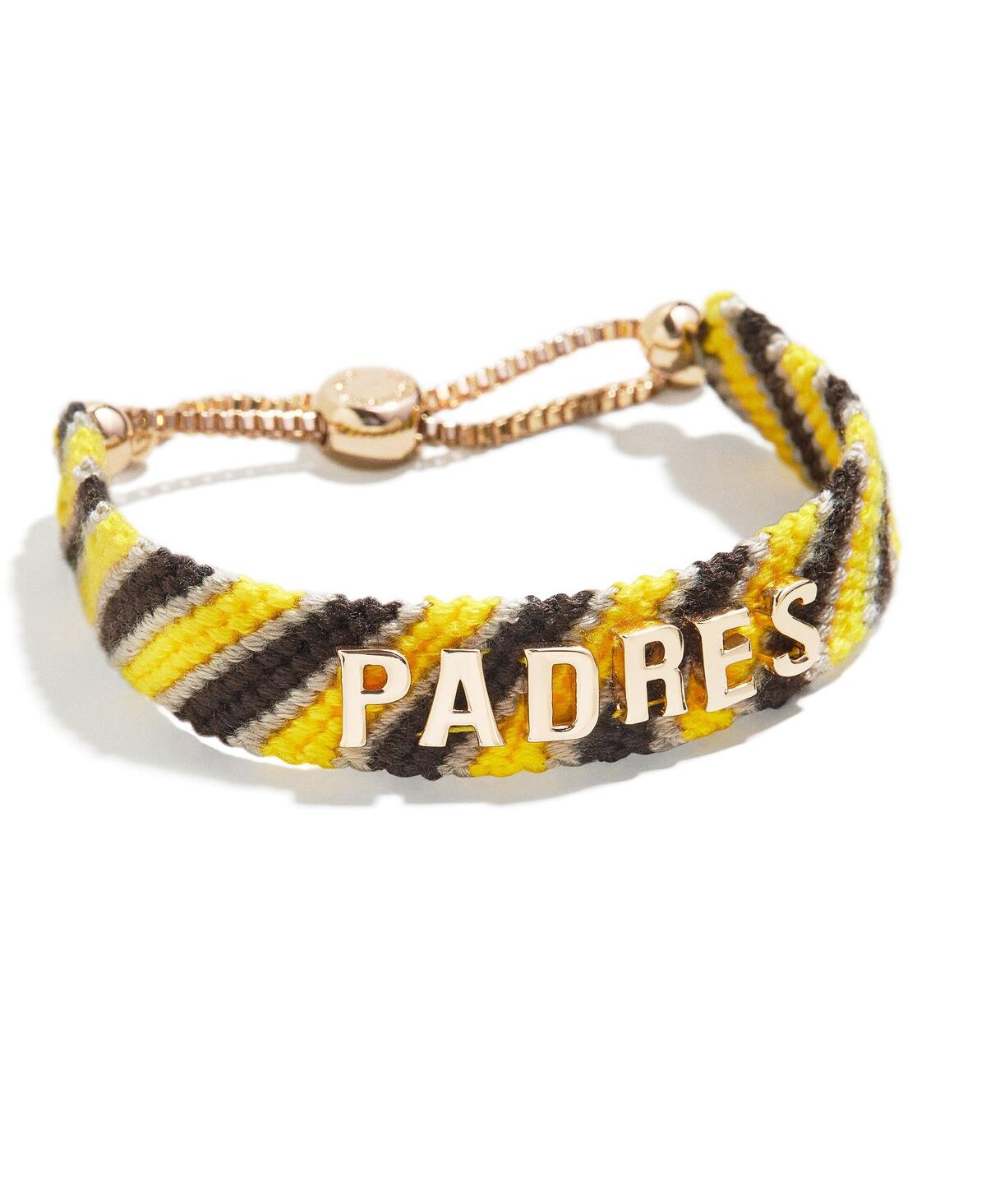 Shop Baublebar Women's  San Diego Padres Woven Friendship Bracelet In Yellow