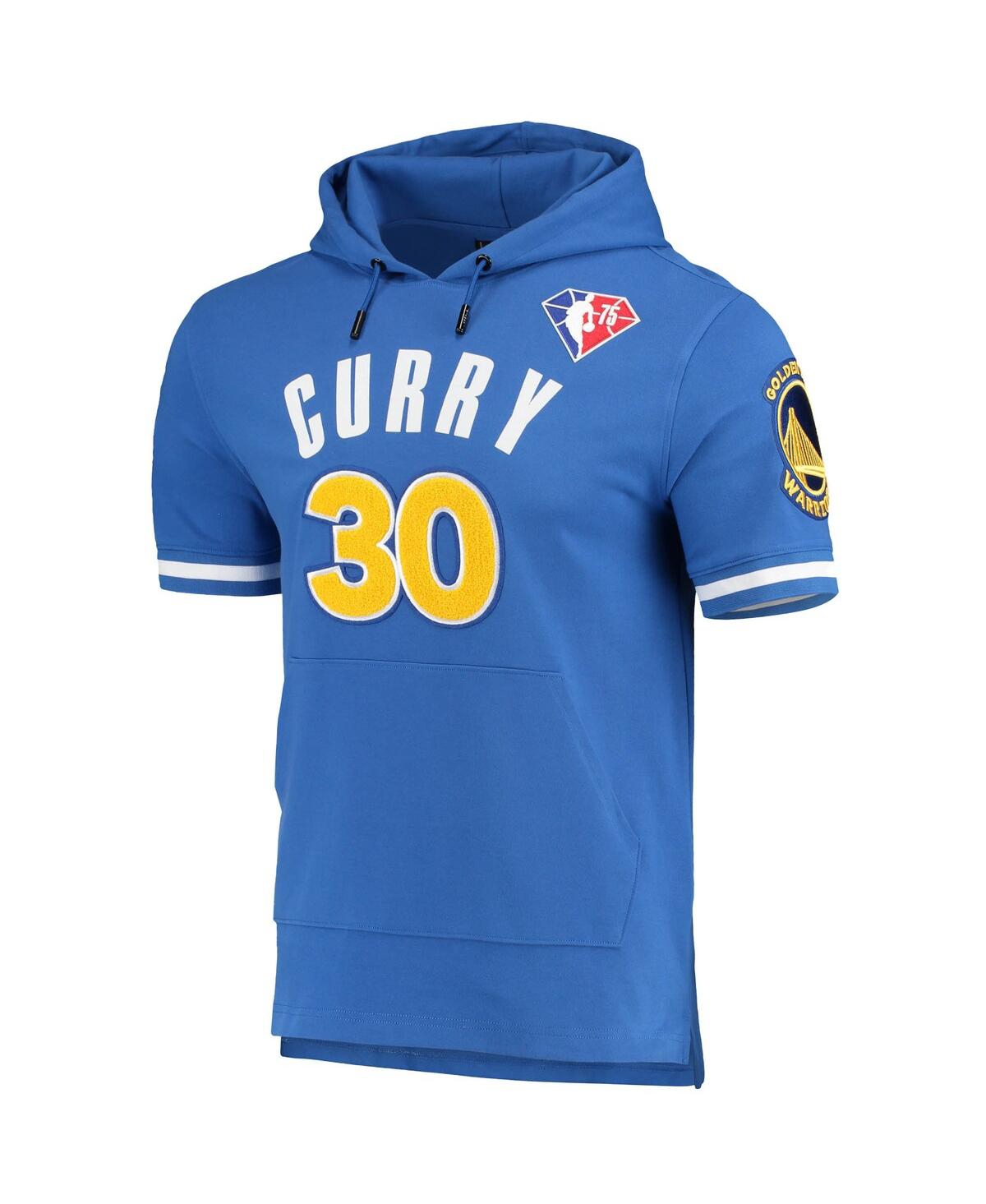 Pro Standard Men's  Stephen Curry Royal Golden State Warriors Name And Number Short Sleeve Pullover H In Royal