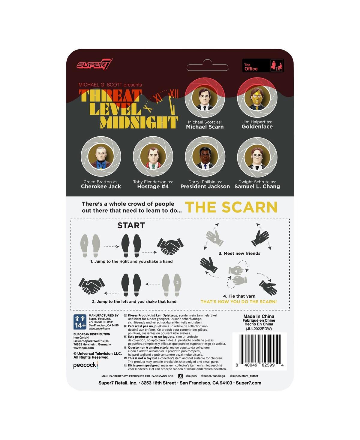 Super 7 The Office Creed Bratton as Cherokee Jack ReAction Figure - Wave 1