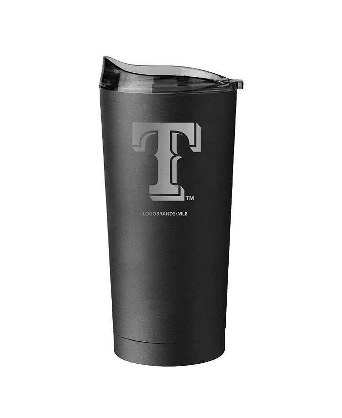 Logo Brands Texas Rangers 20 Oz Black Powder Coat Tumbler - Macy's