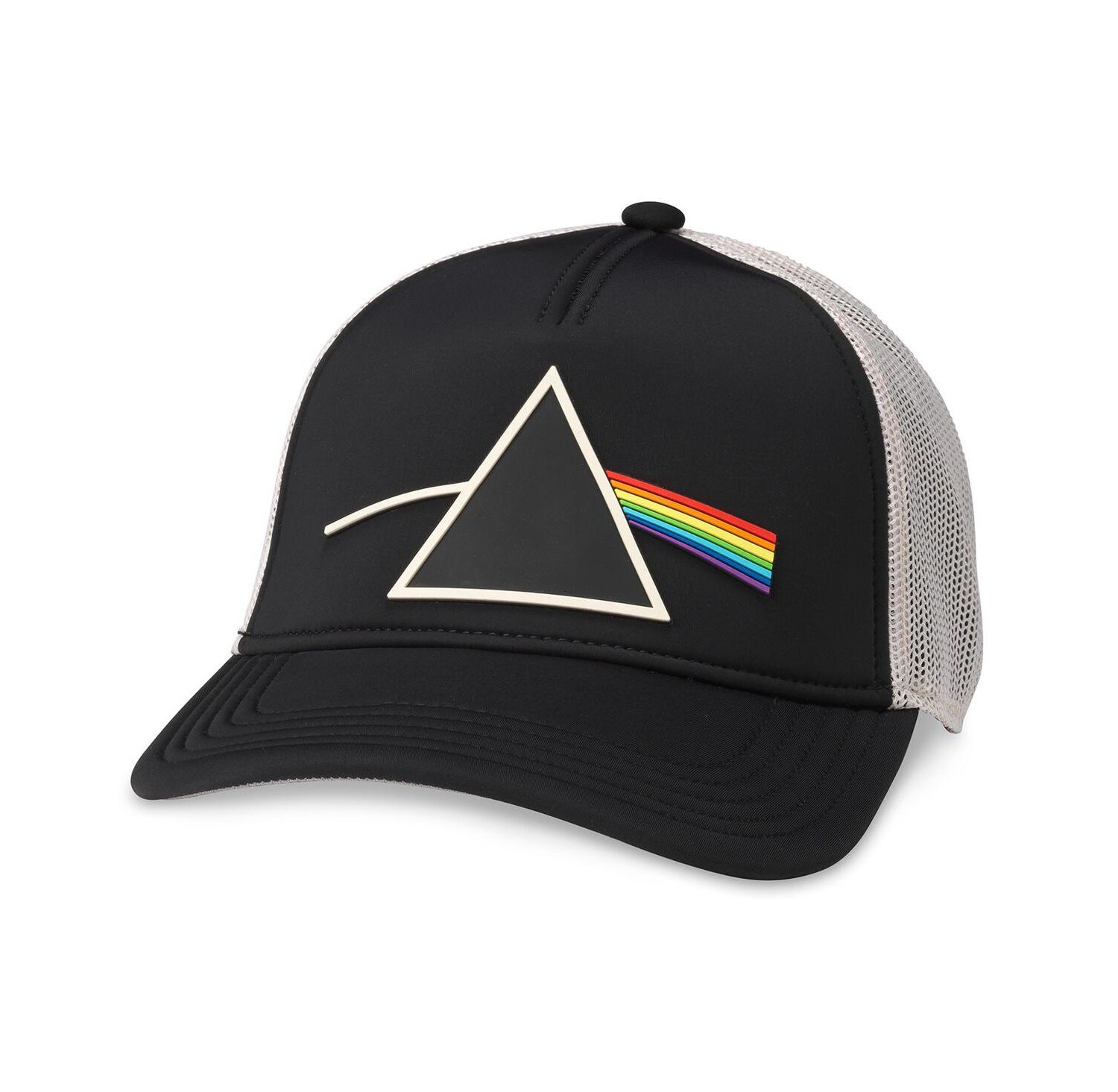 Men's Black, Natural Pink Floyd Riptide Valin Trucker Adjustable Hat