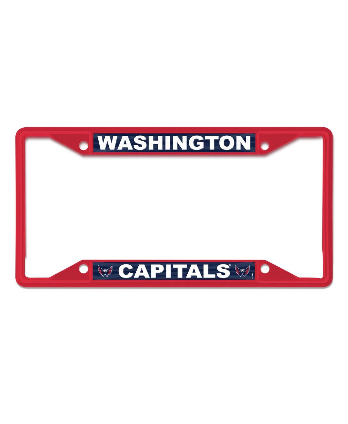 Wincraft Washington Capitals Chrome Colored License Plate Frame In Multi