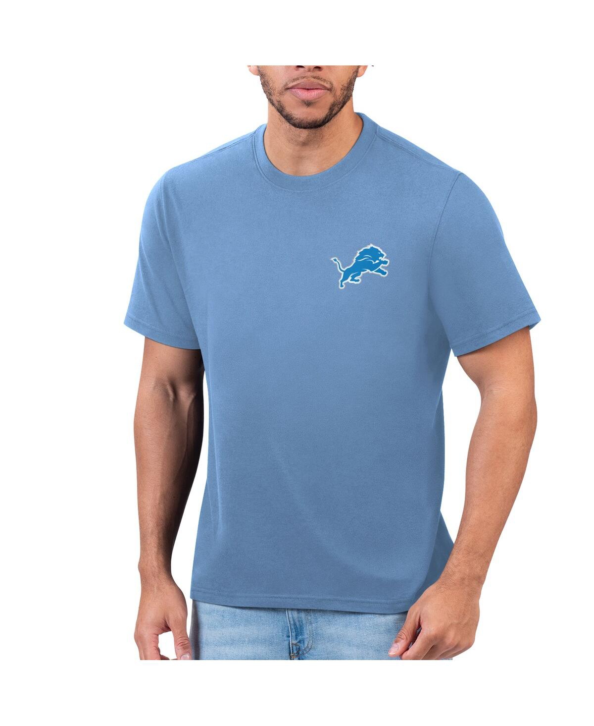 Shop Margaritaville Men's  Blue Detroit Lions T-shirt