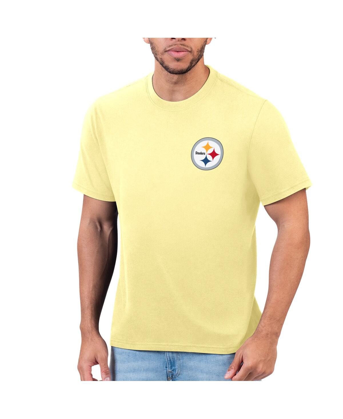 Shop Margaritaville Men's  Yellow Pittsburgh Steelers T-shirt