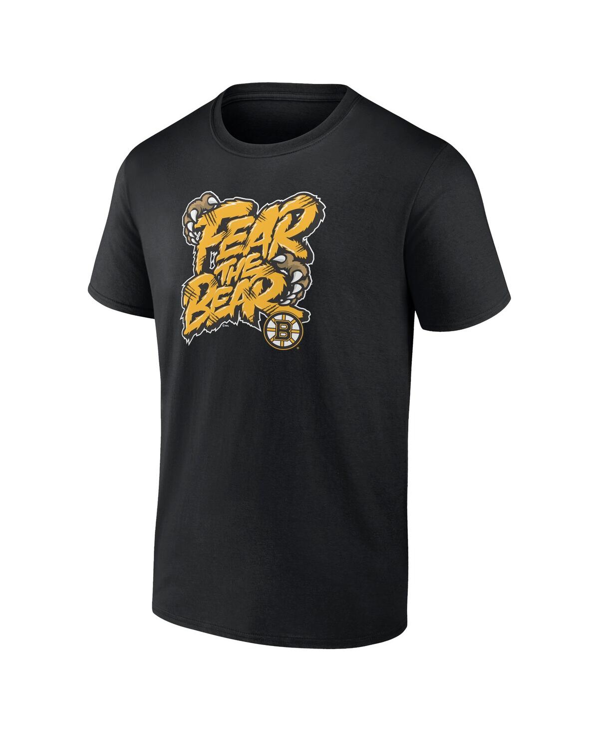 Shop Fanatics Men's  Black Boston Bruins Local T-shirt