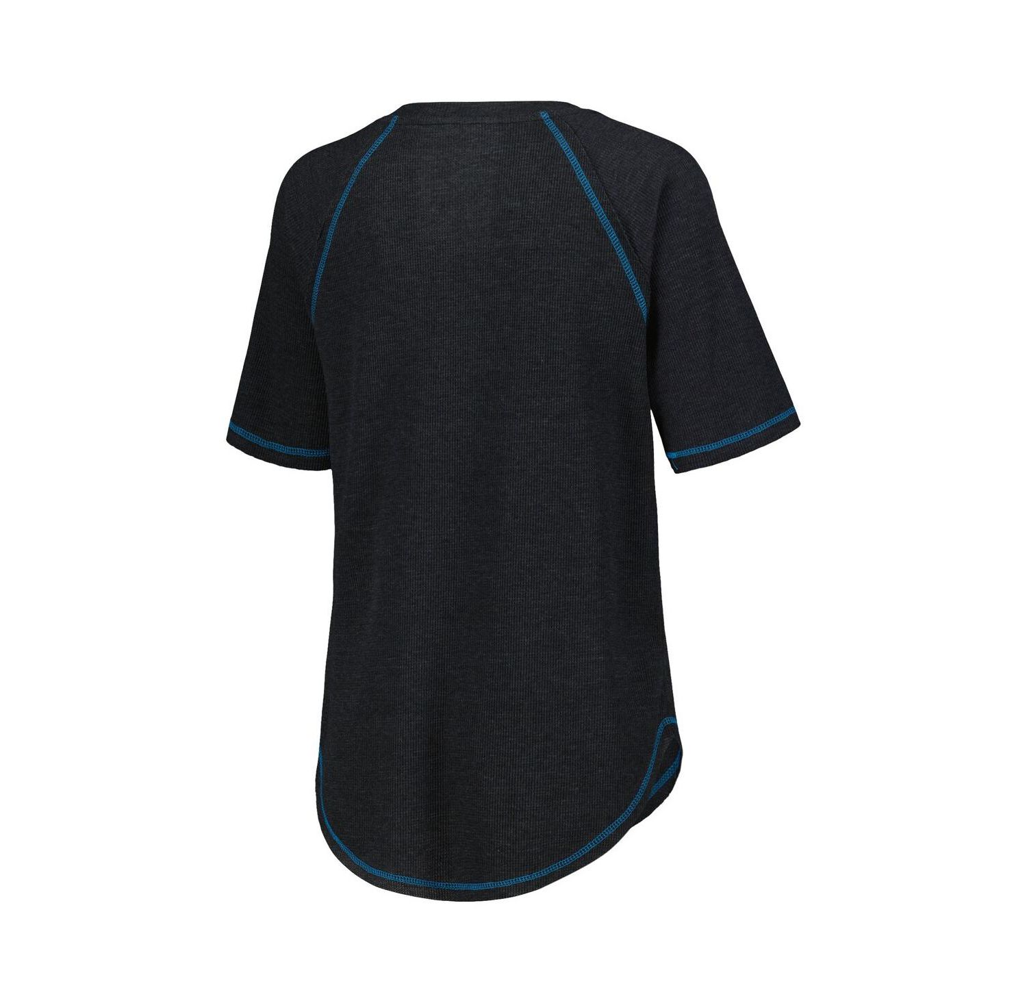 Women's Black Distressed Ross Chastain Ball Chase Tri-Blend Thermal Raglan Top