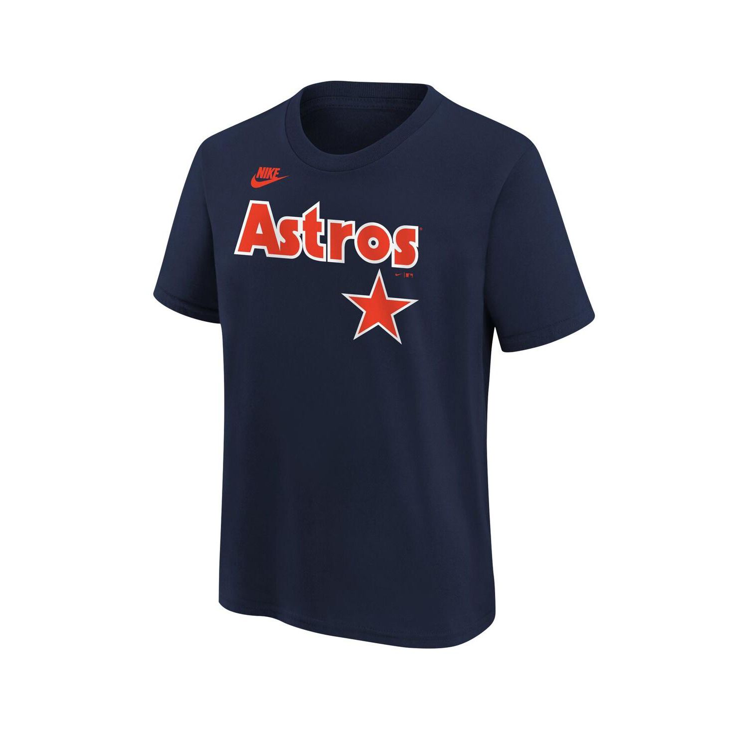 Big Boys Craig Biggio Navy Distressed Houston Astros Cooperstown Collection Name and Number T-shirt
