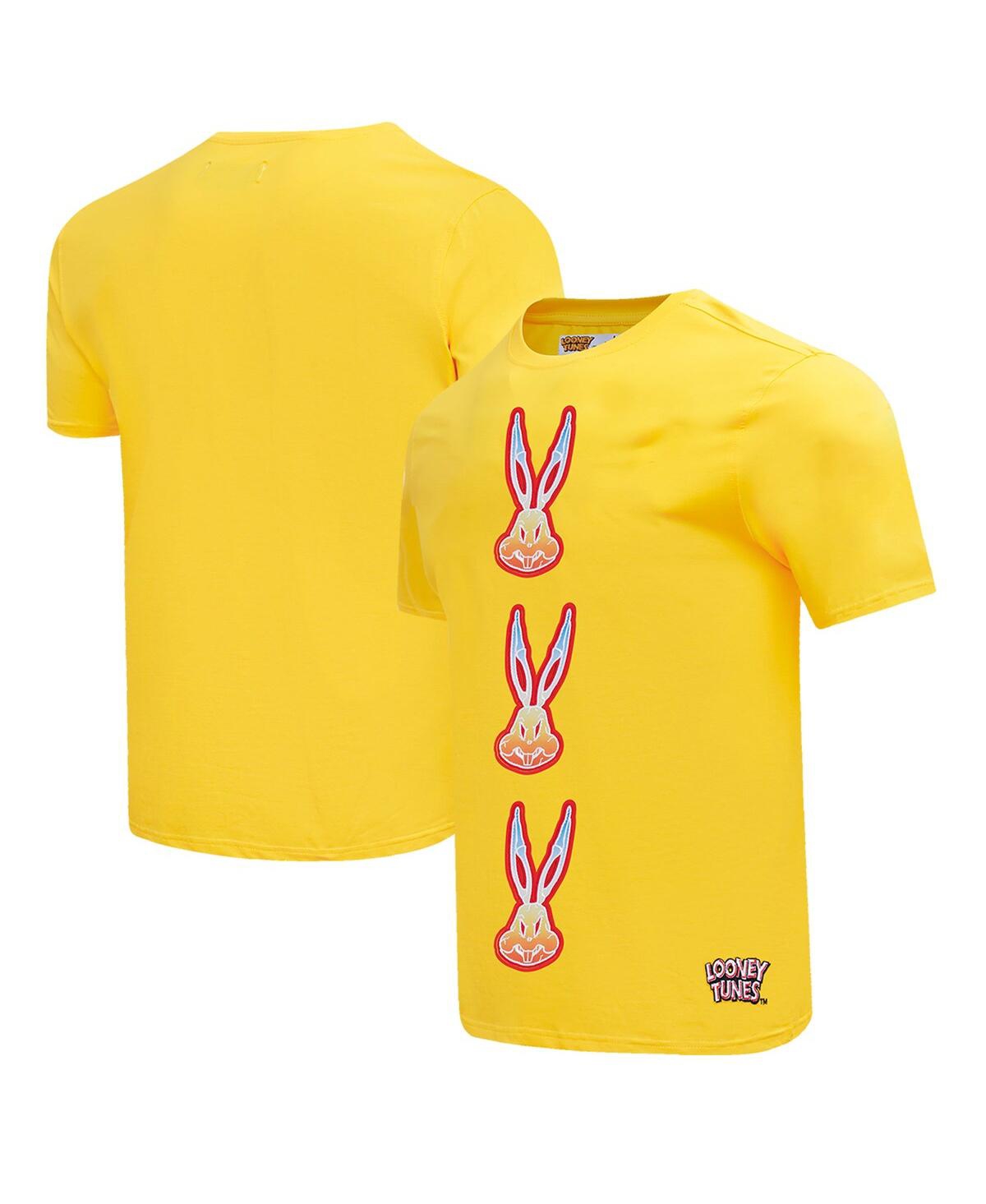 Freeze Max Men's  Bugs Bunny Yellow Looney Tunes Acid Colors T-shirt