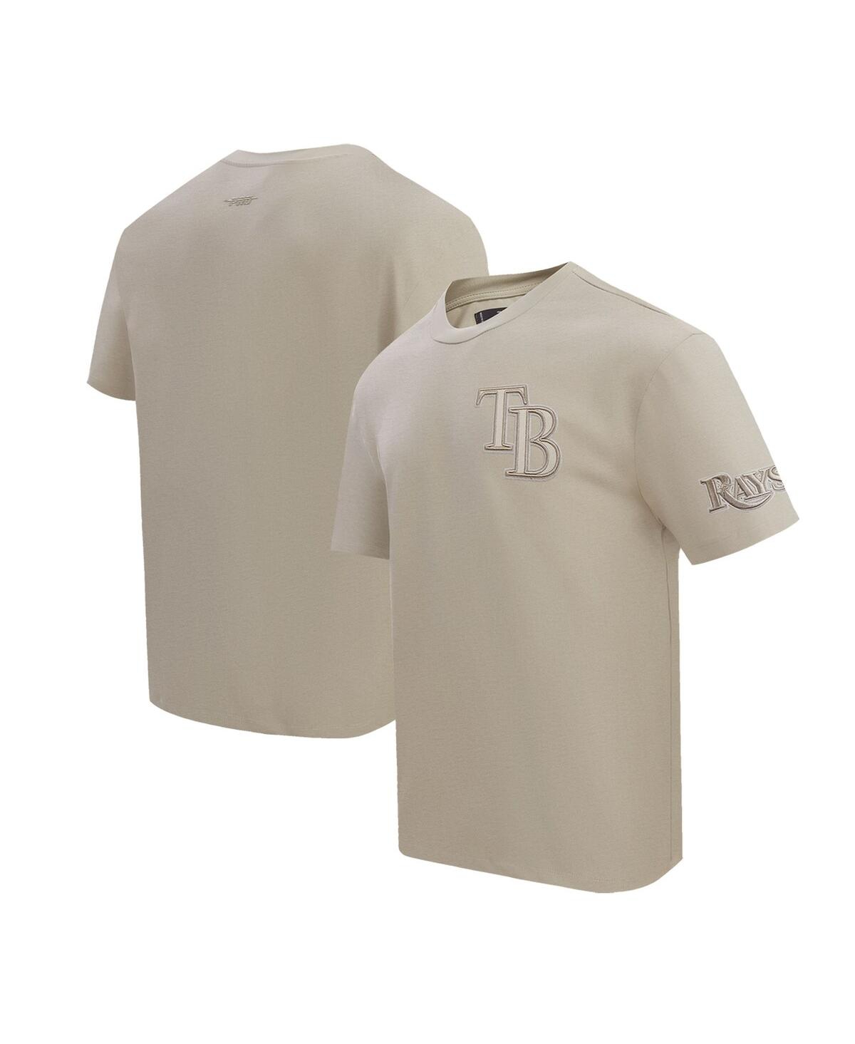 Men's Pro Standard Tan Tampa Bay Rays Neutral Drop Shoulder T-shirt - Tan