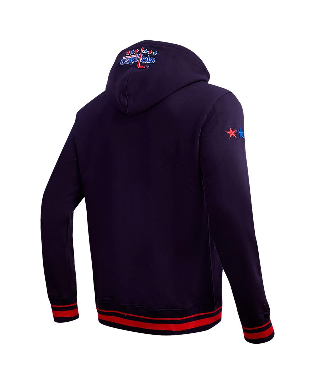 Pro Standard Navy Washington Capitals Retro Classic Fleece Pullover Hoodie In Navy