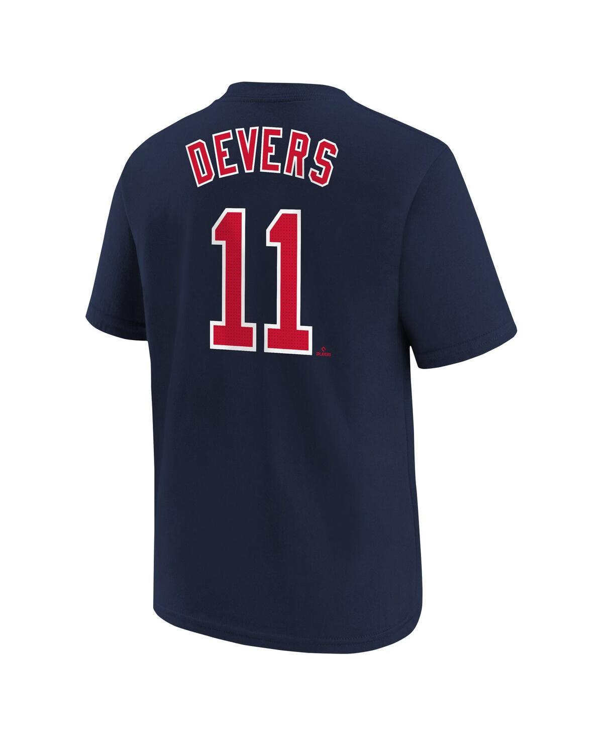 Nike Big Boys  Rafael Devers Navy Boston Red Sox Home Player Name And Number T-shirt In Navy