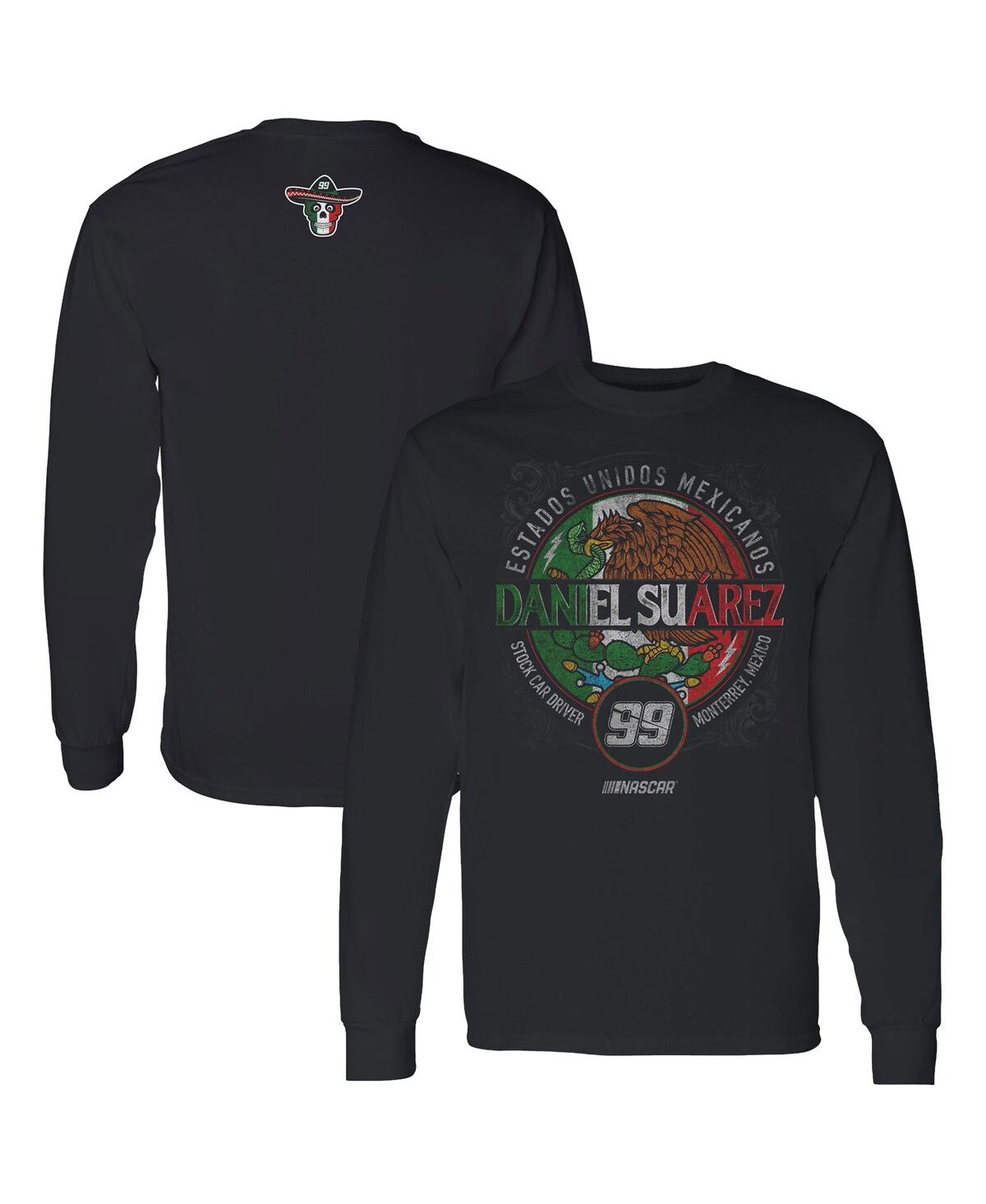 Shop Trackhouse Racing Team Collection Men's  Black Daniel Suarez Pancho Long Sleeve T-shirt