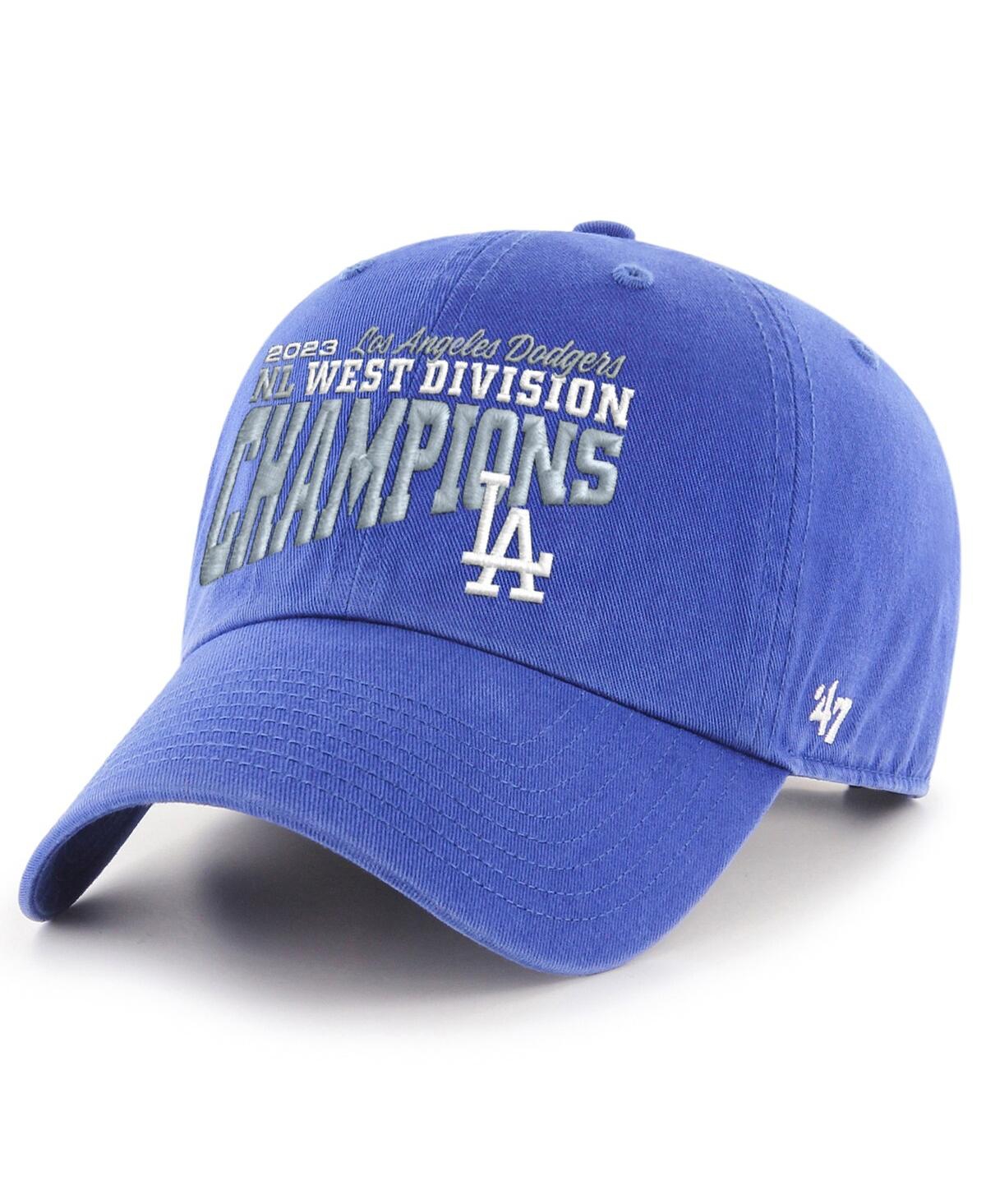 47 Brand Men's ' Royal Los Angeles Dodgers 2023 Nl West Division Champions Clean Up Adjustable Hat