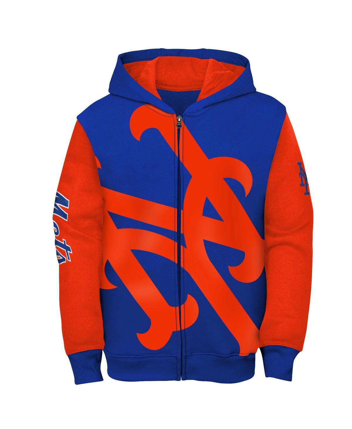 Big Boys Fanatics Light Blue Kansas City Royals Postcard Full-Zip Hoodie Jacket - Light Blue