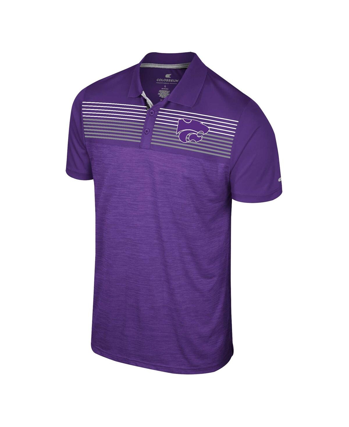 Shop Colosseum Men's  Purple Kansas State Wildcats Langmore Polo Shirt