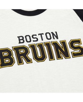 Men's Cream Boston Bruins Legendary Slub Vintage-Like Raglan Long Sleeve T-shirt