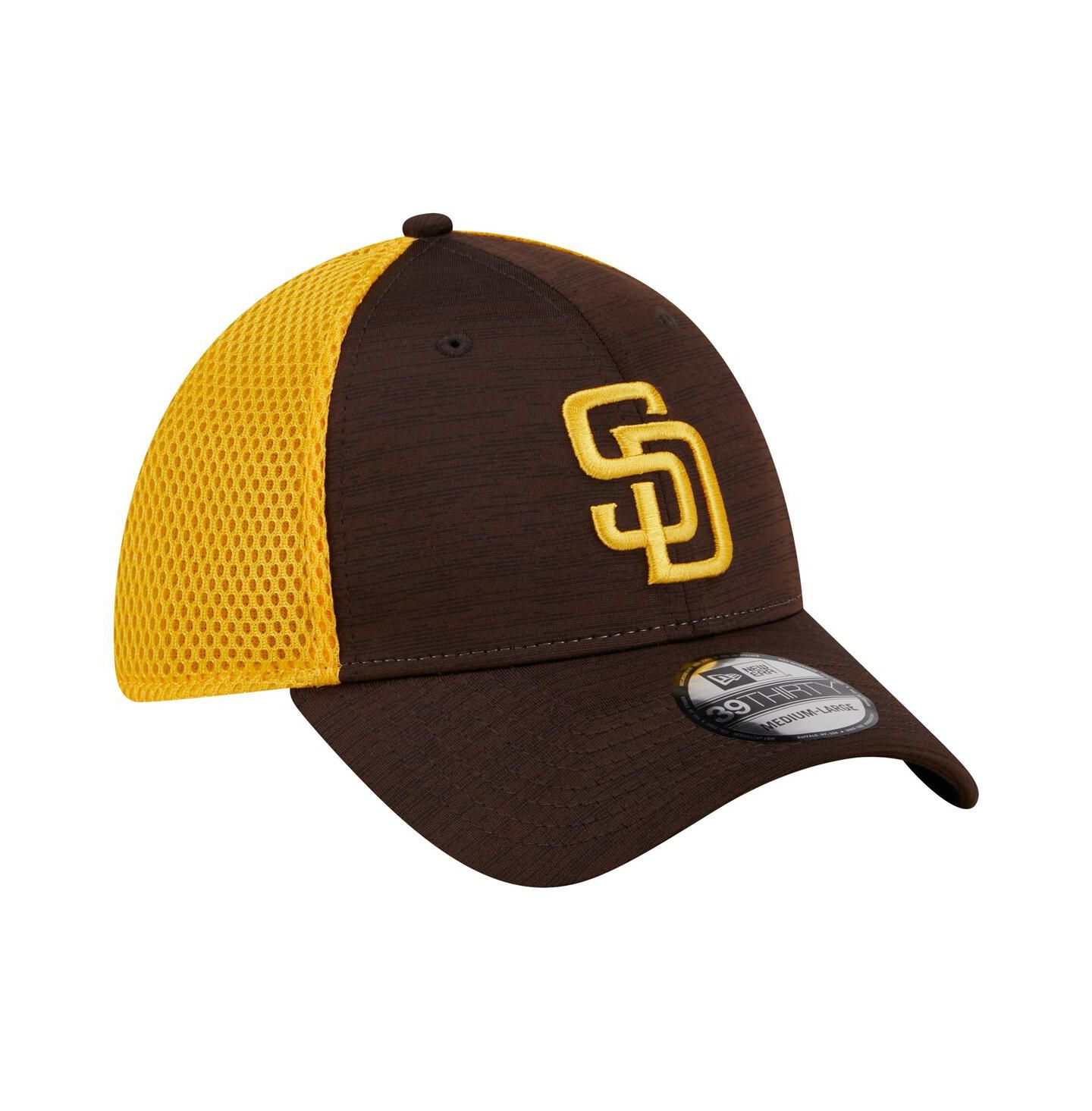 Мужская кепка New Era Brown San Diego Padres Neo 39THIRTY Flex Hat — фото 2