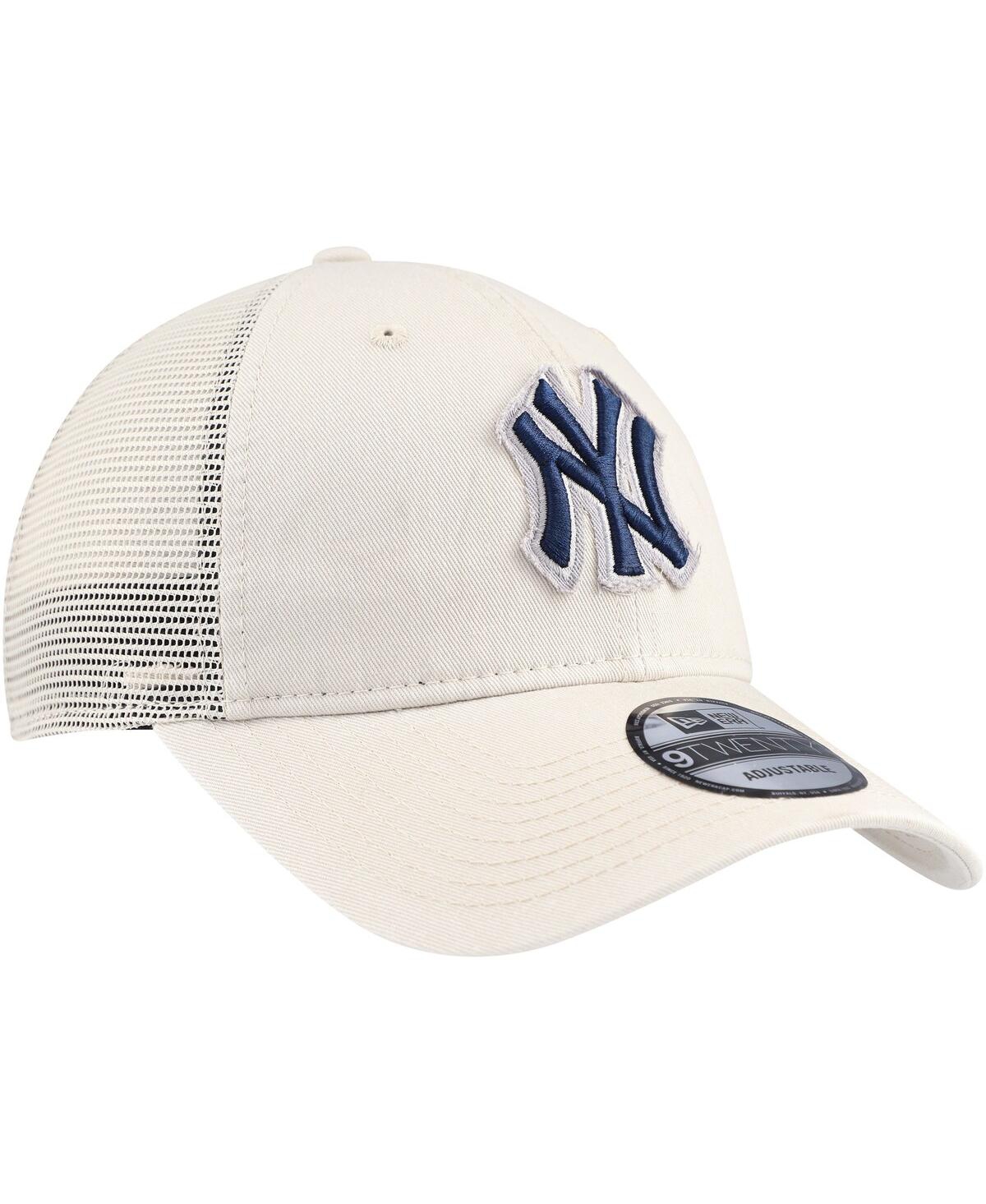 Men's New EraNew York Yankees Game Day 9TWENTY Adjustable Trucker Hat - Stone