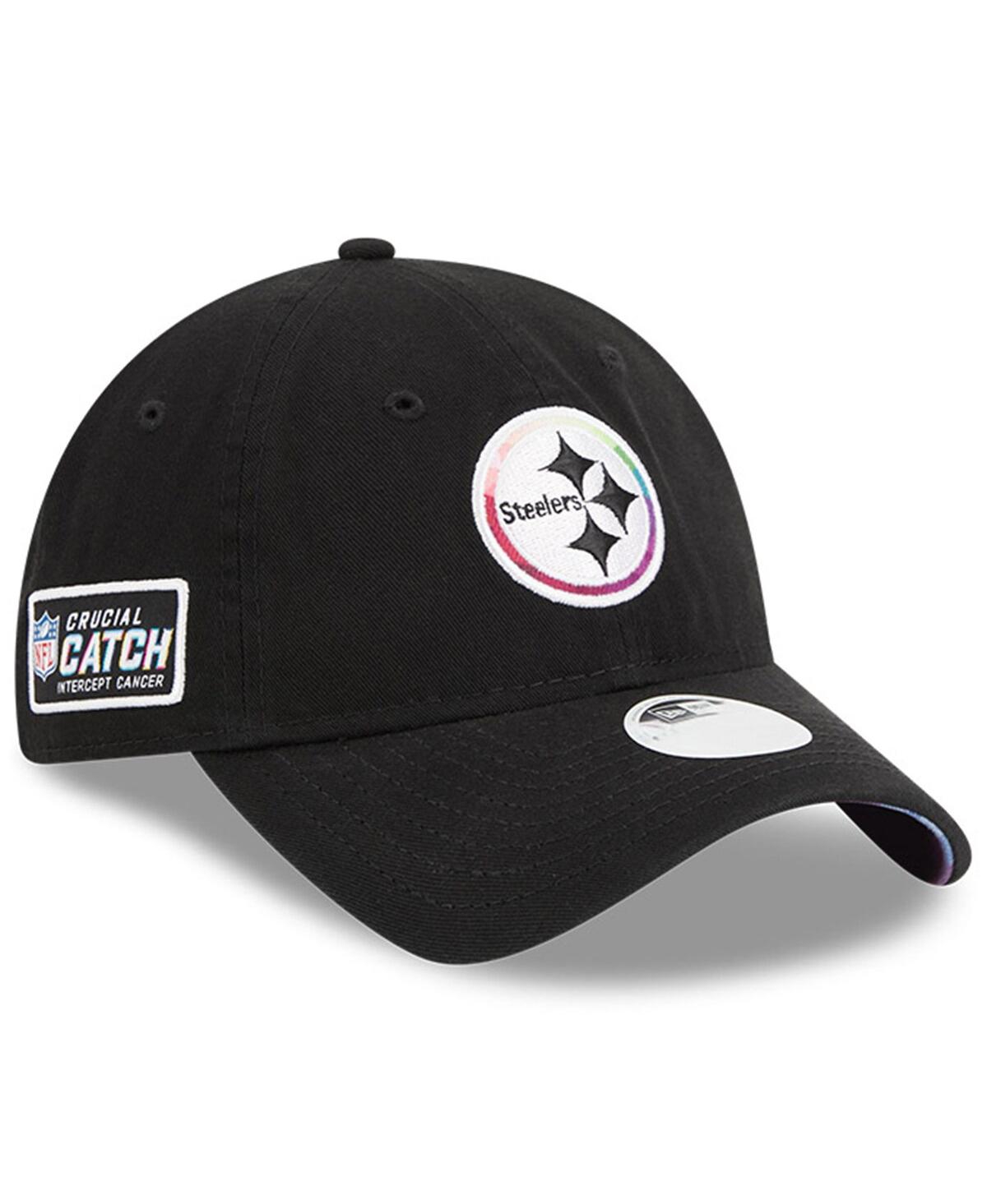 New Era Women's  Black Pittsburgh Steelers 2023 Nfl Crucial Catch 9twenty Adjustable Hat