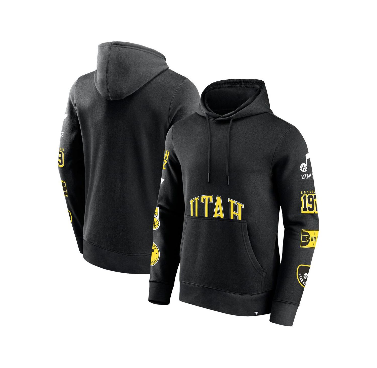 Men's Black Utah Jazz Home Court Pullover Hoodie