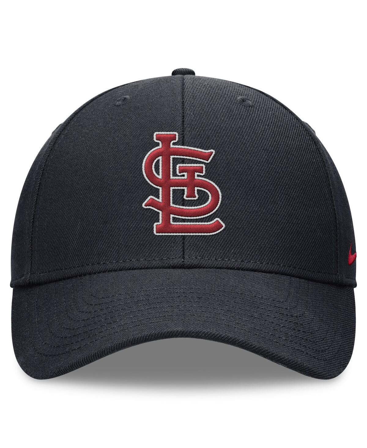 Nike Men's  Navy St. Louis Cardinals Evergreen Club Performance Adjustable Hat In Navy