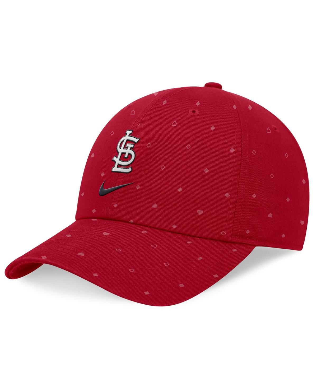 Nike Men's  Red St. Louis Cardinals Primetime Print Club Adjustable Hat