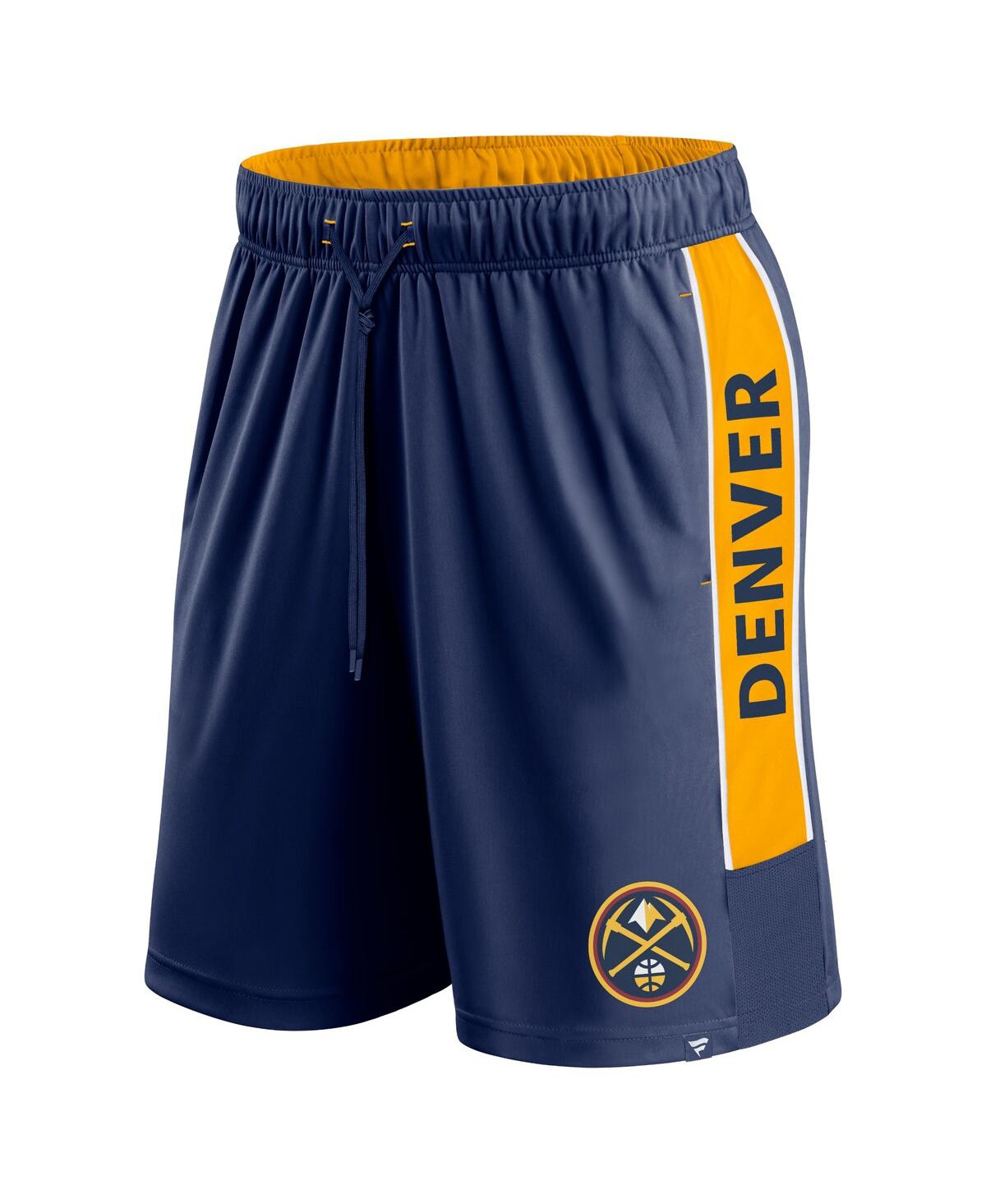 Shop Fanatics Men's  Navy Denver Nuggets Game Winner Defender Shorts