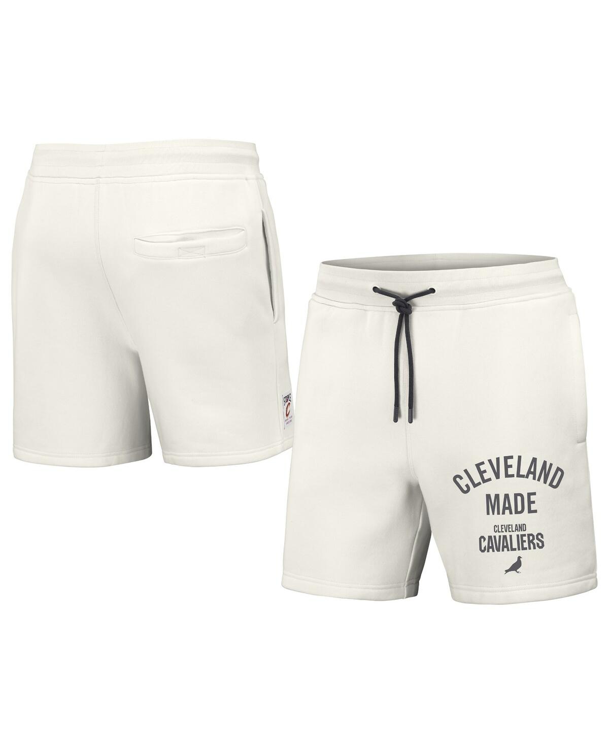 Men's Nba x Staple Cream Cleveland Cavaliers Heavyweight Fleece Shorts - Cream
