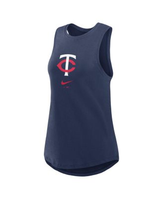 Women's Navy Minnesota Twins Legacy Icon High Neck Fashion Tank Top
