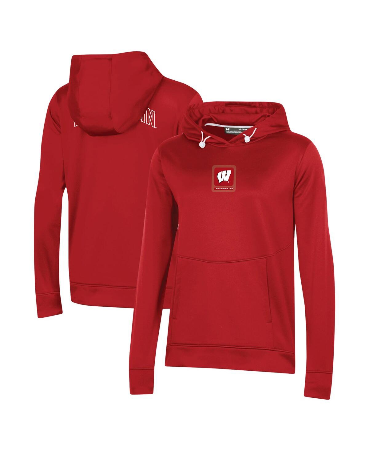 Under Armour Women's  Red Wisconsin Badgers 2023 Sideline Performance Pullover Hoodie