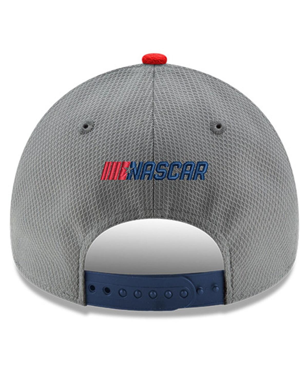 New Era Men's  Gray, Navy Nascar Salute 9forty Adjustable Hat In Gray,navy