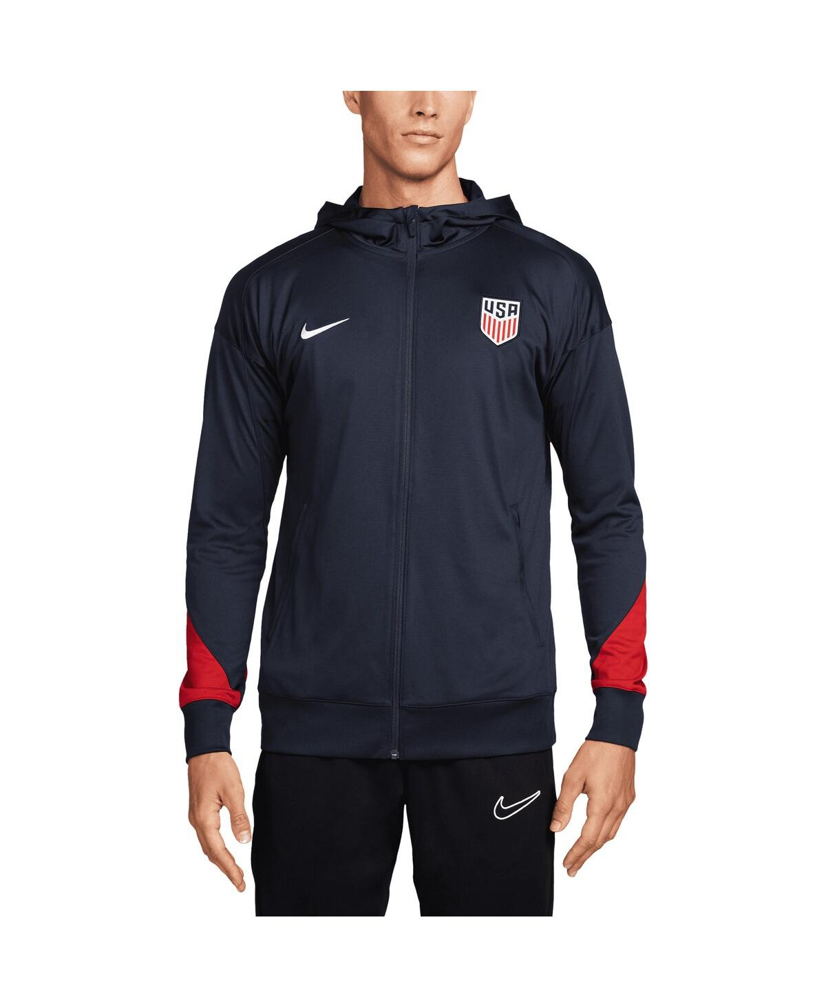Nike Men's  Navy Usmnt 2024 Strike Full-zip Hoodie Track Jacket