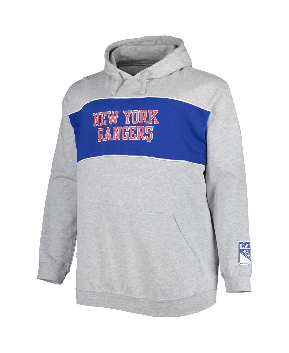 Shop Profile Men's Artemi Panarin Heather Gray New York Rangers Big And Tall Player Pullover Hoodie