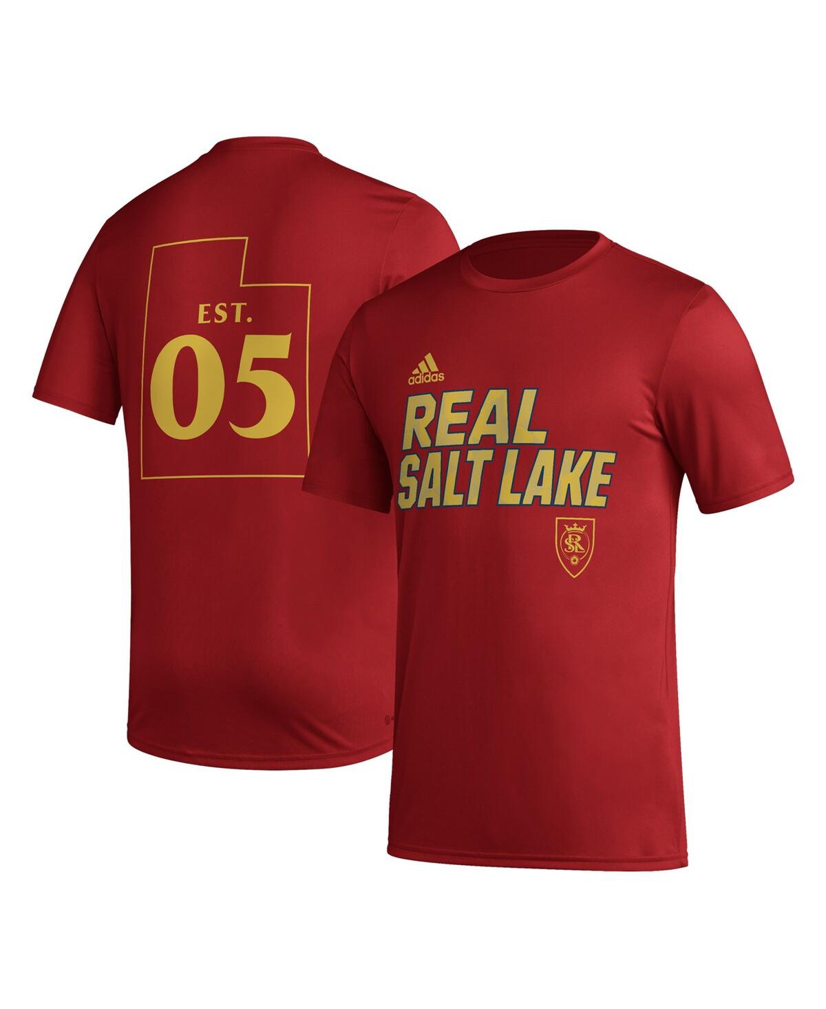 Adidas Originals Men's Adidas Red Real Salt Lake Team Jersey Hook Aeroready T-shirt