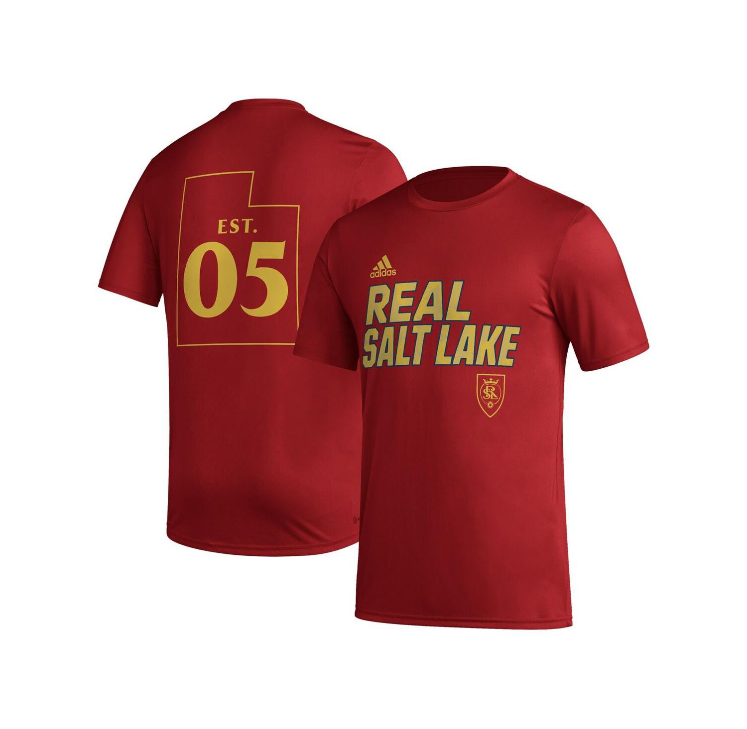 Men's Red Real Salt Lake Team Jersey Hook AEROREADY T-shirt