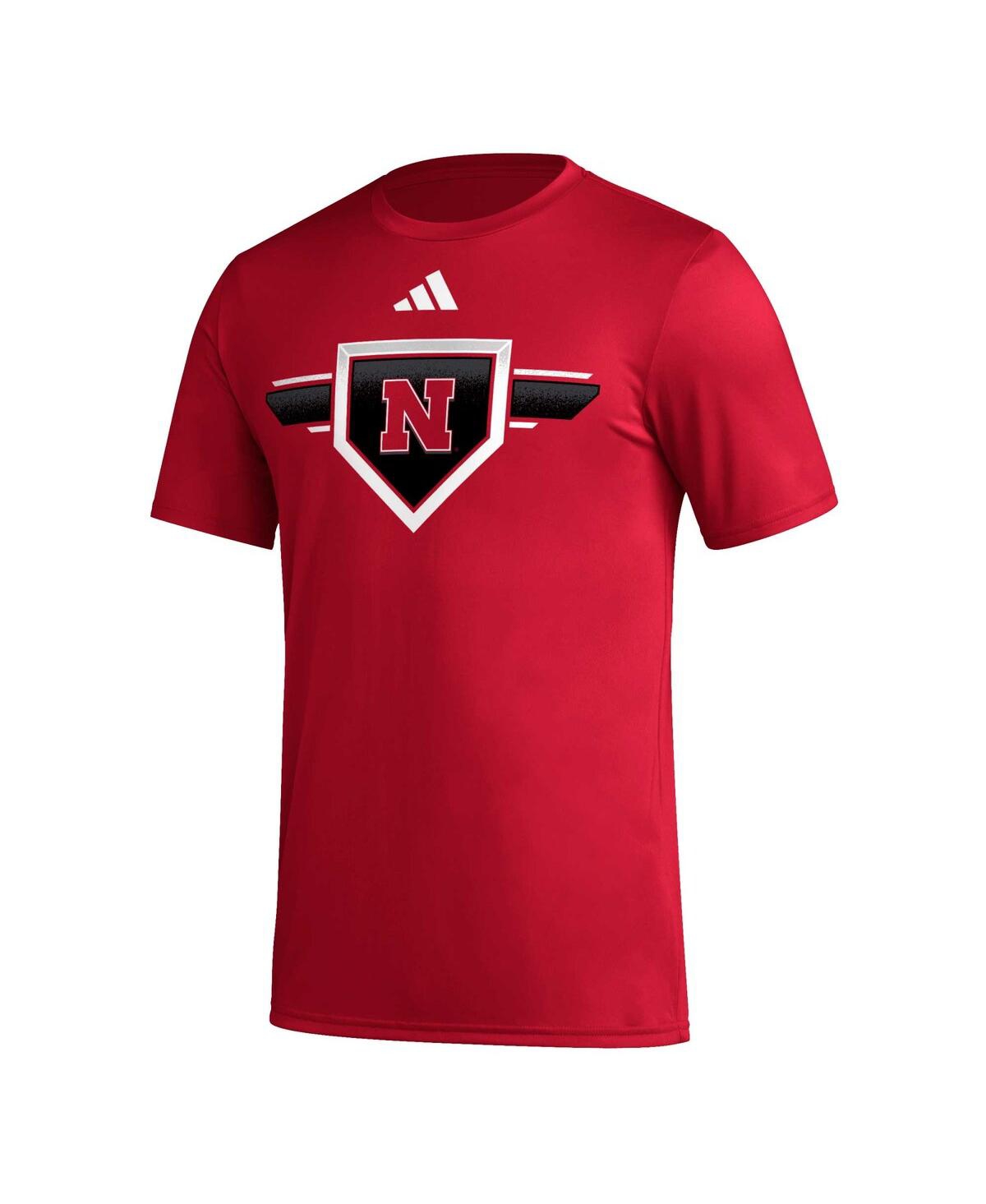 Shop Adidas Originals Men's Adidas Scarlet Nebraska Huskers 2023/24 Aeroready Homeland Plate Pregame T-shirt